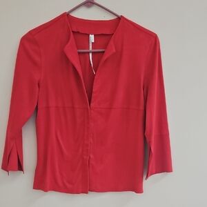Max Studio Vibrant Red Blouse